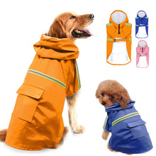 Lade das Bild in den Galerie-Viewer, Waterproof Reflective Dog Raincoat