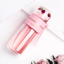 Lade das Bild in den Galerie-Viewer, Glass Water Bottle With Tea Infuser Filter Tea Separation Double Wall Glass Bottle Leakproof Water Bottle
